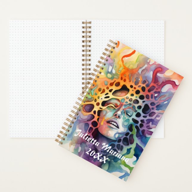 Cuaderno Nombre personalizado de Tranquil Dynamo (Interior)