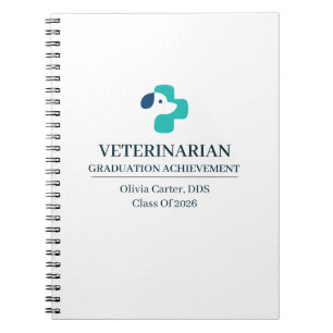 Cuaderno Nombre personalizado de veterinario desde año
