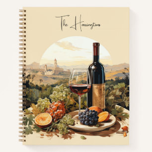 Cuaderno Nombre personalizado de Wine Lover