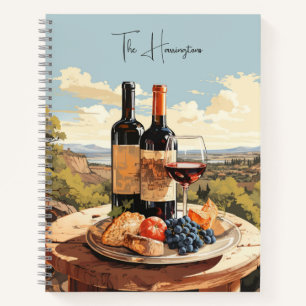 Cuaderno Nombre personalizado de Wine Lover