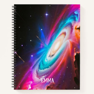 Cuaderno Nombre personalizado del agujero negro de la fanta