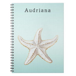 Cuaderno Nombre personalizado del árbol de palmas tropical