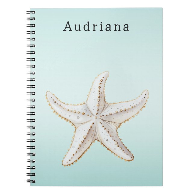 Cuaderno Nombre personalizado del árbol de palmas tropical  (Frente)