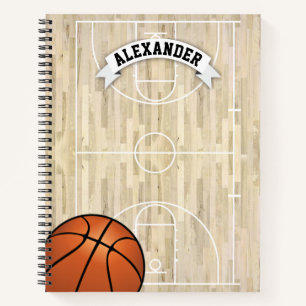 Cuaderno Nombre personalizado del baloncesto