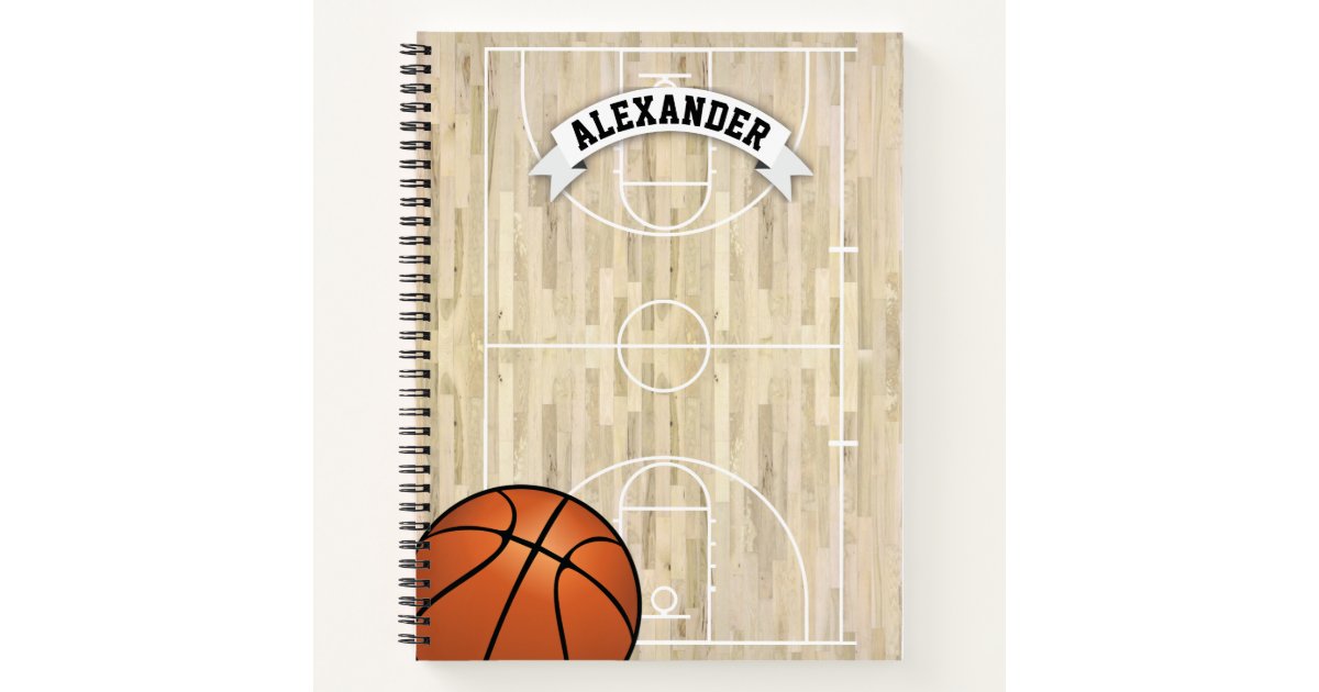 Cuaderno Nombre personalizado del baloncesto 