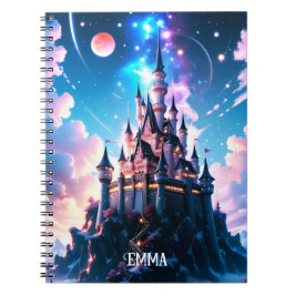 Cuaderno Nombre personalizado del castillo de fantasía