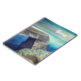 Cuaderno Nombre personalizado del paisaje mediterráneo