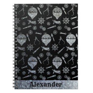 Cuaderno Nombre personalizado del tema del baloncesto de zi