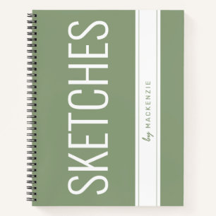 Cuaderno Nombre personalizado del título de impresión gra