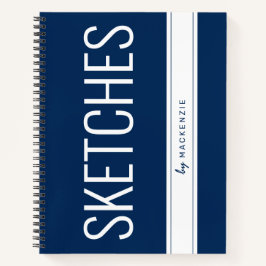 Cuaderno Nombre personalizado del título de impresión grand