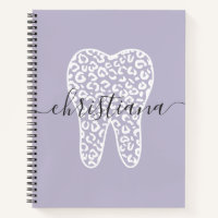Nombre personalizado Dental Leopard Print Tooth