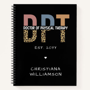Cuaderno Nombre personalizado DPT Médica de la terapia físi
