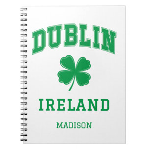 Cuaderno Nombre personalizado Dublín Irlanda
