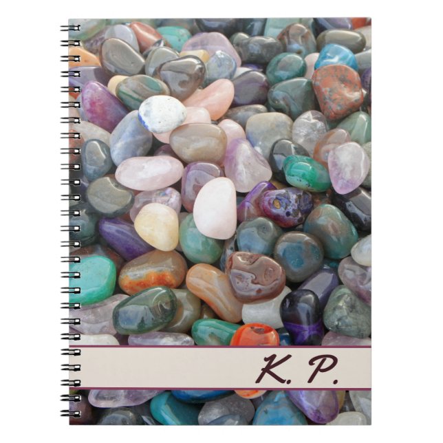 Cuaderno Nombre personalizado e Iniciales Geología Roca! ge (Frente)