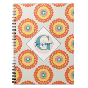 Cuaderno Nombre Personalizado Egeo Summer Radiant Dot Manda