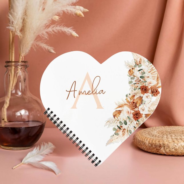 Cuaderno Nombre personalizado Elegant Modern Script Inicial (Subido por el creador)