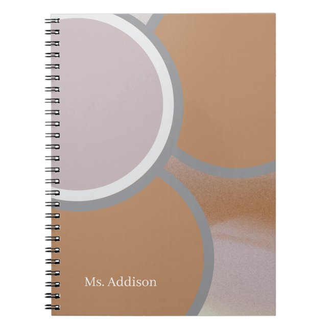 Cuaderno Nombre personalizado encuadernado en espiral (Frente)