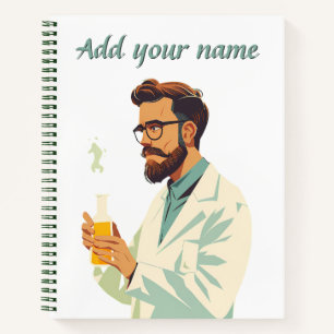 Cuaderno Nombre personalizado espiral - científico N