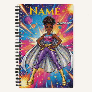 Cuaderno Nombre personalizado estilo supernova