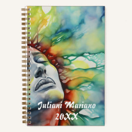 Cuaderno Nombre personalizado etéreo