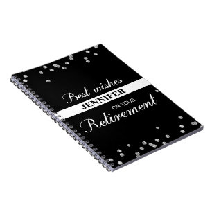 Cuaderno Nombre personalizado, felicitaciones de jubilación