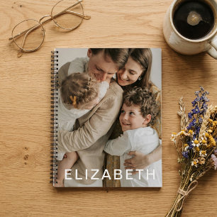 Cuaderno Nombre Personalizado Foto Personalizada Minimalist