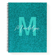 Nombre personalizado Glitter verde elegante