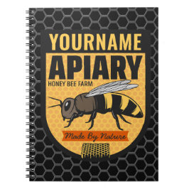 Cuaderno NOMBRE personalizado Granja de colmenas amorosas d