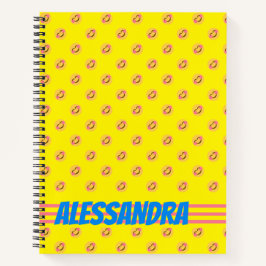 Cuaderno Nombre personalizado Happy Smile Face