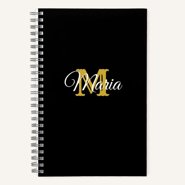 Cuaderno Nombre personalizado inicial (Anverso)