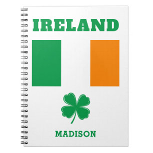 Cuaderno Nombre personalizado Irlanda