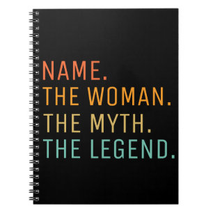 Cuaderno Nombre Personalizado La Mujer El Mito La Leyenda
