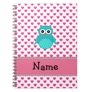 Cuaderno Nombre personalizado lindo búho