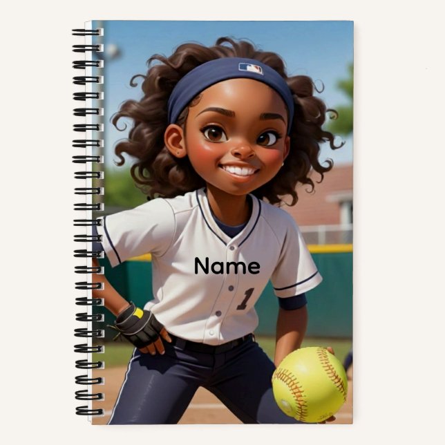 Cuaderno Nombre personalizado Listo Juega (Anverso)