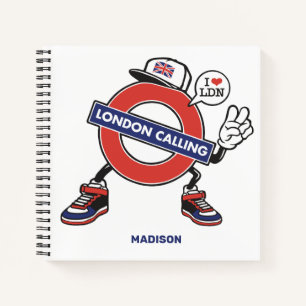 Cuaderno Nombre personalizado London Calling