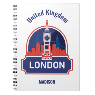 Cuaderno Nombre personalizado Londres