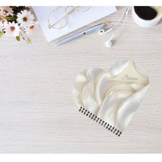 Cuaderno Nombre personalizado Madre elegante de la textura