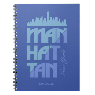 Cuaderno Nombre personalizado Manhattan Nueva York