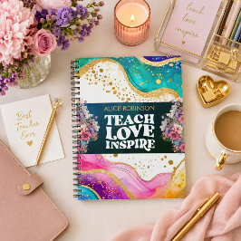Cuaderno Nombre Personalizado Mejor Profesor del Mundo Arco