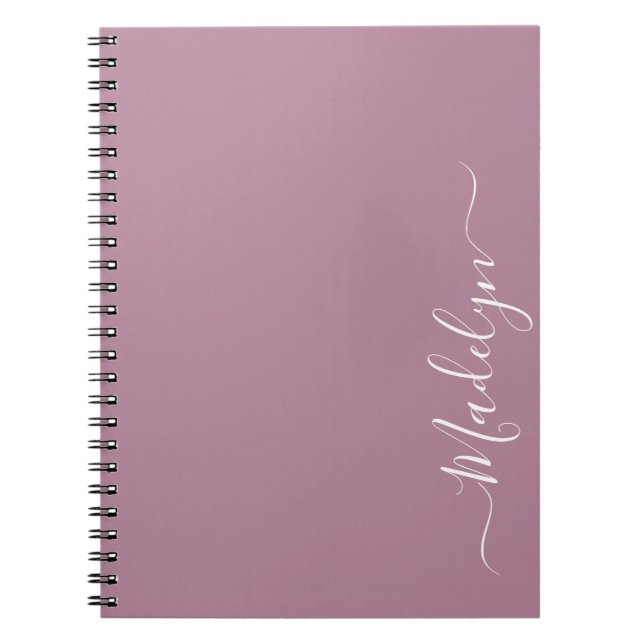 Cuaderno Nombre personalizado Moda moderna de estilo de esc (Frente)