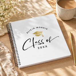 Cuaderno Nombre personalizado moderno graduación guión tend