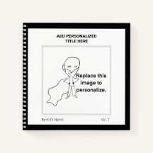 Nombre Personalizado Moderno Monograma Niños Arte