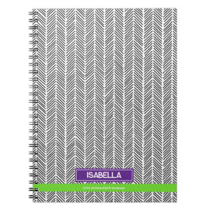 Cuaderno Nombre personalizado moderno   Viajes personalizad