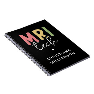 Cuaderno Nombre personalizado MRI Tech   Regalos Tecnológic