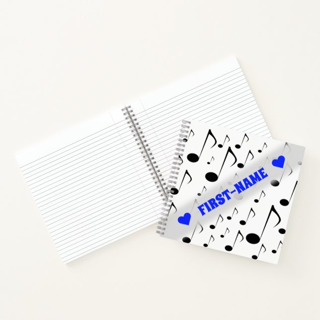 Cuaderno Nombre personalizado + muchos bloc de notas del pa (Interior)