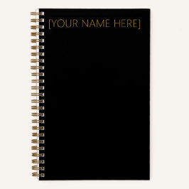 Cuaderno Nombre personalizado o bloc de notas monograma