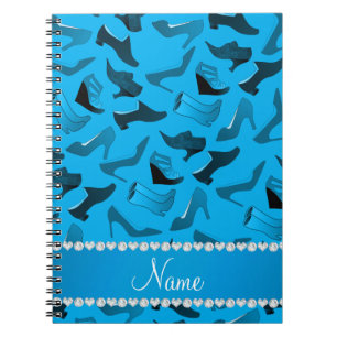 Cuaderno Nombre personalizado patrón de zapatos para mujere