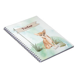 Cuaderno Nombre personalizado Perro Mascota Chihuahua