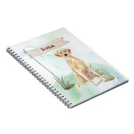 Cuaderno Nombre personalizado perro Mascota de laboratorio