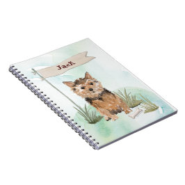 Cuaderno Nombre personalizado Perro Mascota Norfolk Terrier